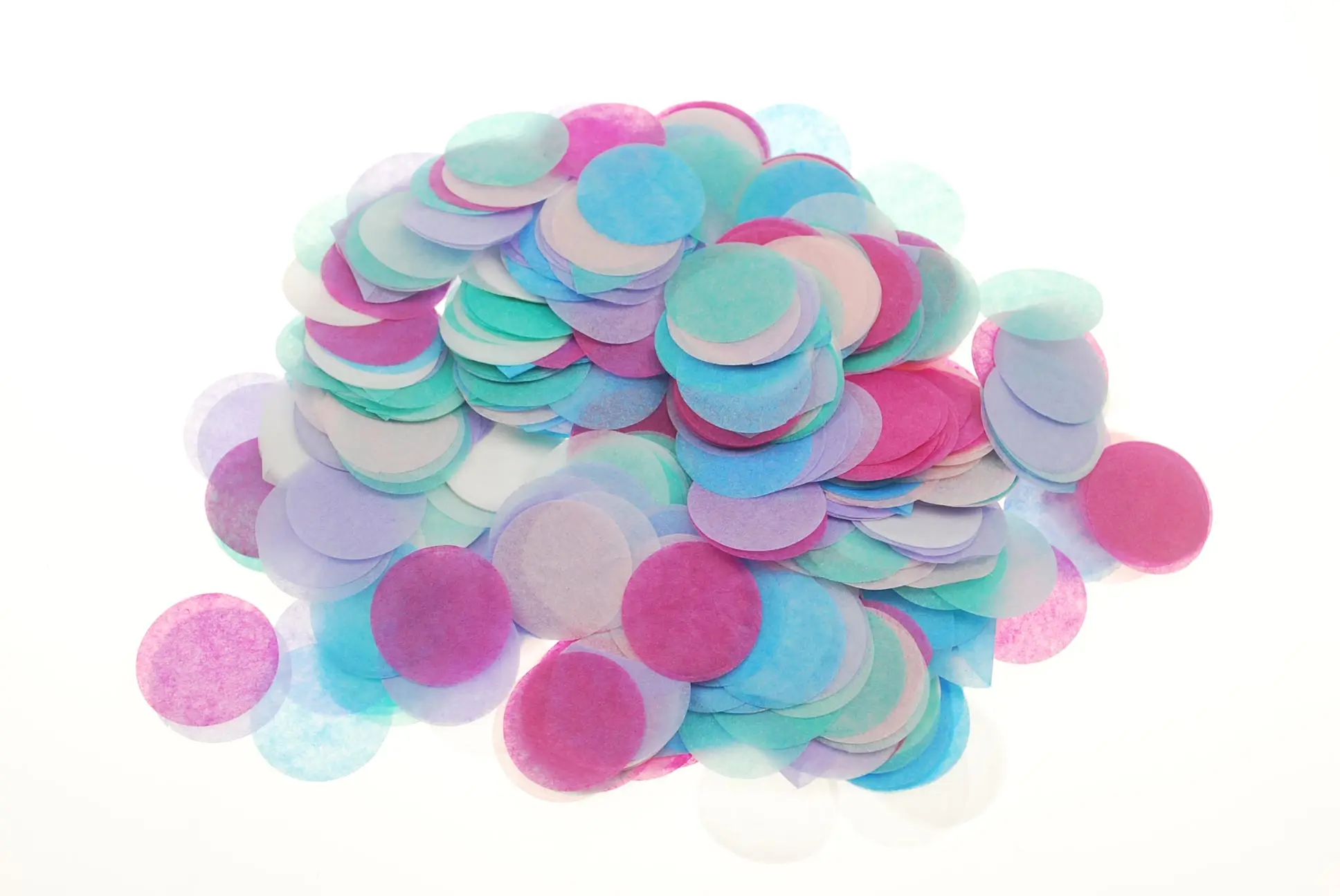 Mixed color Light Биоразлагаемые бумажные конфетти 2,5 см для праздника, юбилея, дня рождения, выпускного, свадьбы, свадебных и детских вечеринок, круги 30 г - Цвет: Mixed color Light