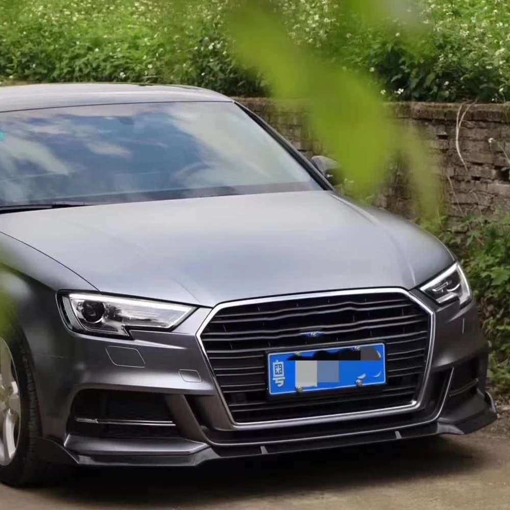 ABS передний бампер для губ сплиттер фартук Audi S3 и S-LINE хэтчбек 2017-up не подходит A3