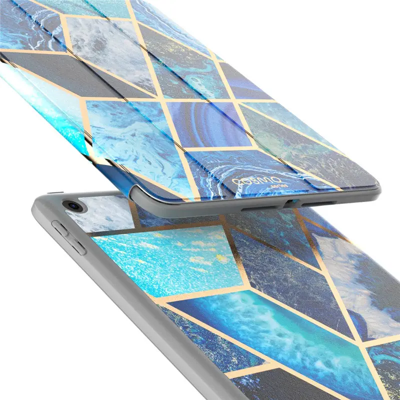 Для iPad 9,7 чехол(/) i-Blason Cosmo Trifold чехол-подставка с функцией автоматического сна/пробуждения и карандашом, встроенная защита экрана
