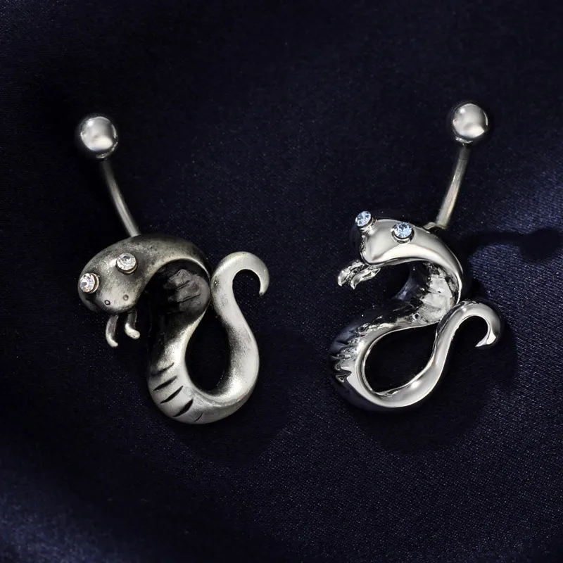 Neoglory змея животное Стразы пирсинг пупка Кольца для женщин модное тело пляжные