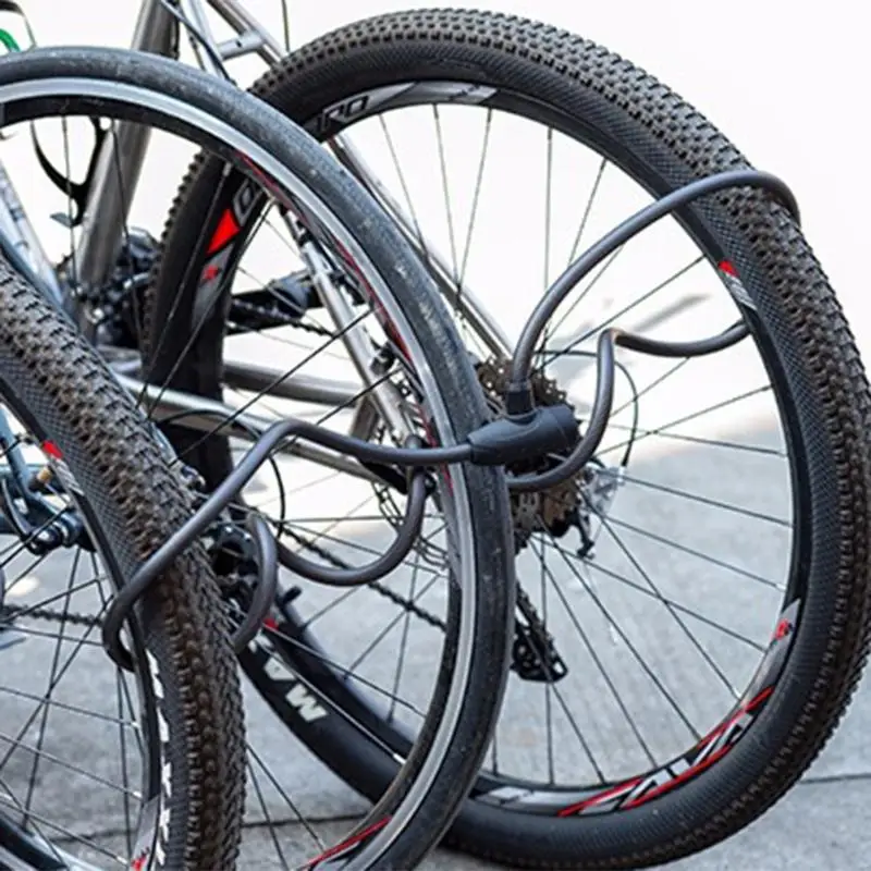 Практичный 1,2 м Противоугонный велосипедный замок стальной проволоки Safebicycle MTB Горный Дорожный велосипедный замок с 2 ключами 1 держатель Удобный