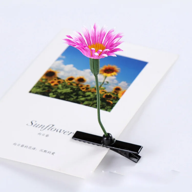 12 шт. По мелкому опту прекрасный заколки для волос с цветами детские бутон трава