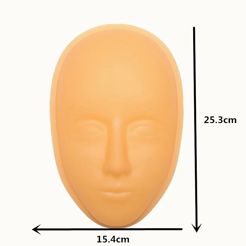 Переносная мягкая модель силиконовый манекен для головы плоская голова