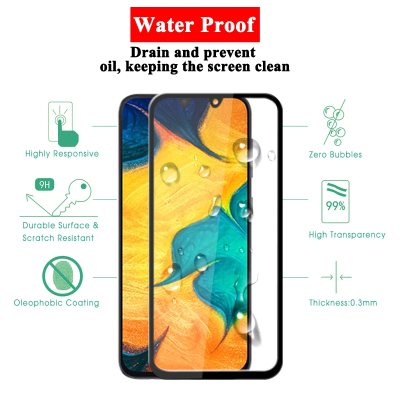Защитное закаленное стекло для samsung Galaxy A30 a50, защитная пленка для экрана Sansung A40 A 30 40 50, защитная пленка для экрана Samsun