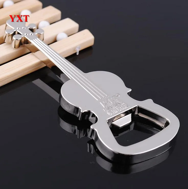 New Fashion Guitar Music Shaped Beer Bottle Opener Silver Metal Tool Charm Accessories Gift For Best Friend Professional | Украшения и