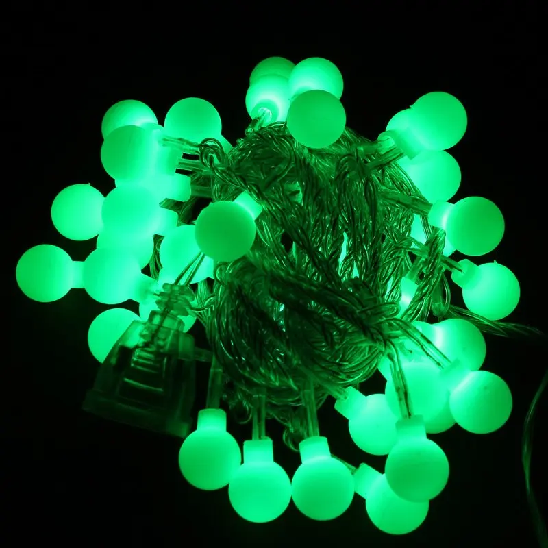 Водонепроницаемая мини гирлянда с шариками 10 м 220 светодиодов в|string lights|ball string