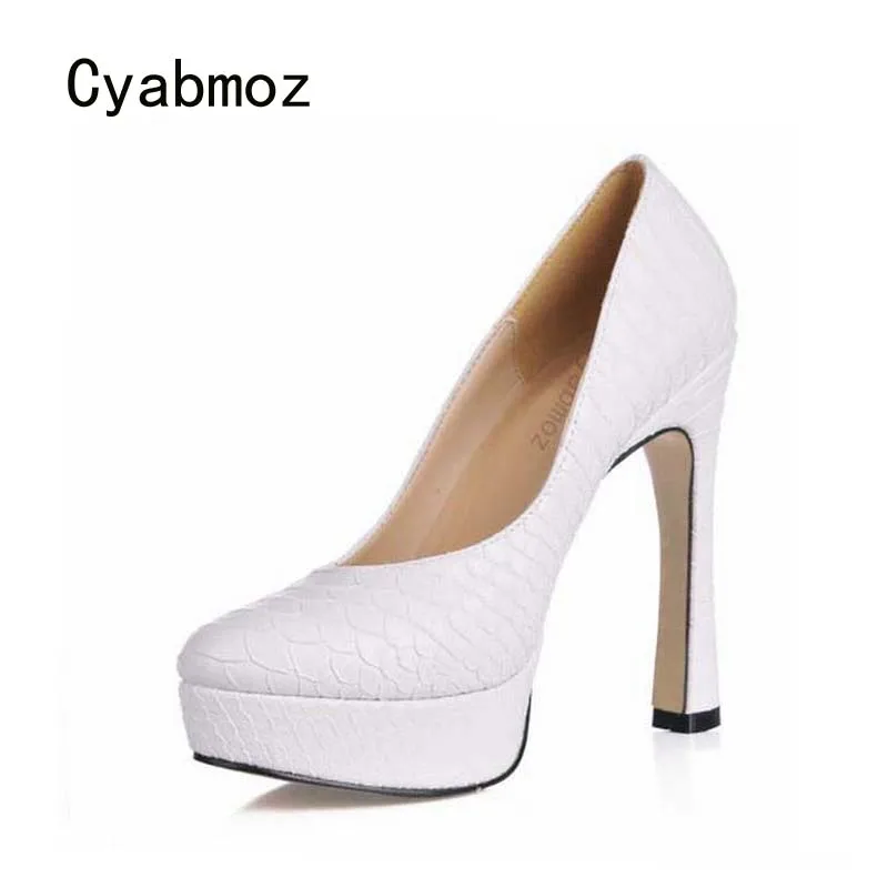 Cyabmoz/женские туфли-лодочки обувь на высоком каблуке женские вечерние туфли из
