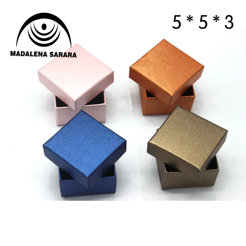 Коробка для ювелирных изделий MADALENA SARARA 50 шт./лот 5 х5 см коробка из крафт бумаги