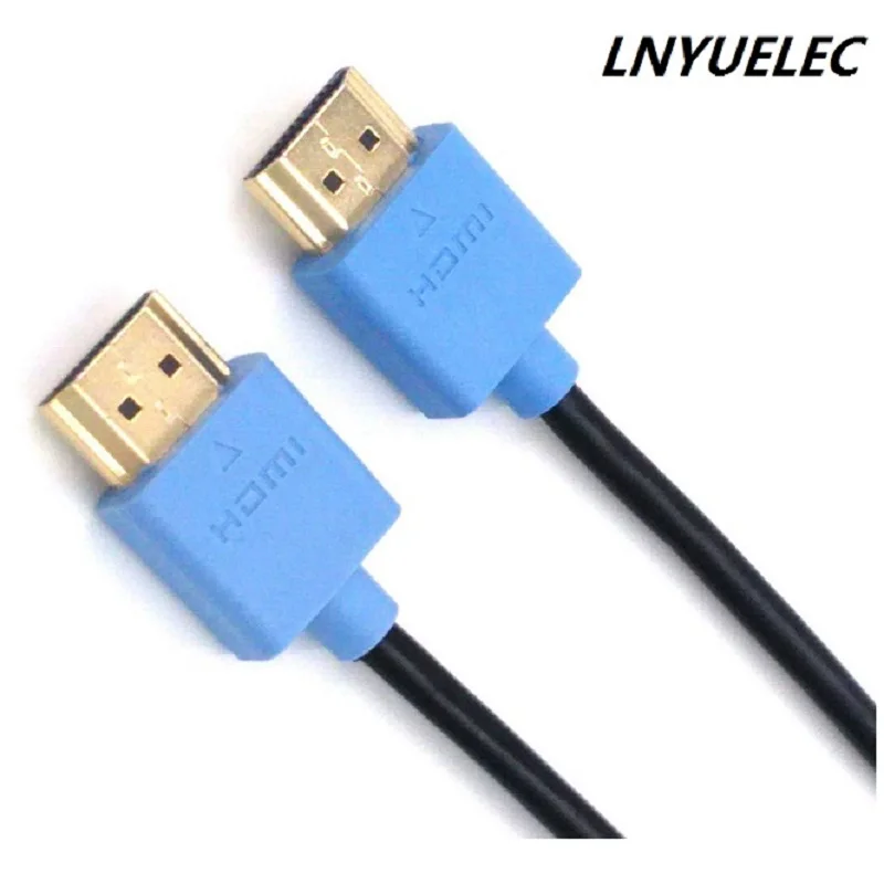 Оптовая продажа/Бесплатная доставка 500 шт./лот ультратонкий HDMI кабель v1.4