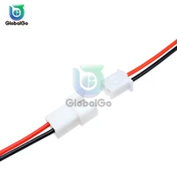 2pcslot malefemale xh 2pin 2 54mm 26awg pcb connector 2pin wire cable connector plug socket 20cm length