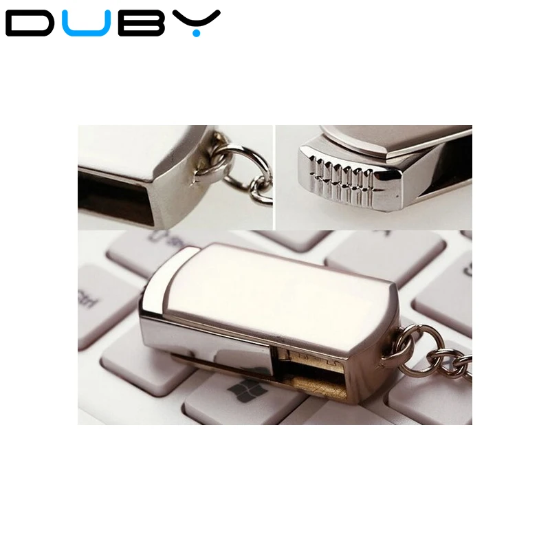 

Quality Flash card Rotating metal usb flash drive 64GB 32gb stainless steel Usb disk pen drive 2tb 2.0 usb