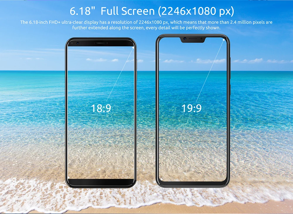 Cubot P20 задняя двойная камера 20MP 4000mAh 19:9 6,1" 2246*1080 FHD+ экран с зазубриной 4 Гб+ 64 ГБ Android 8,0 MT6750T Восьмиядерный 4G LTE