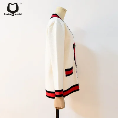 Женский кардиган вязаный роскошный свитер Брендовое качественное пальто