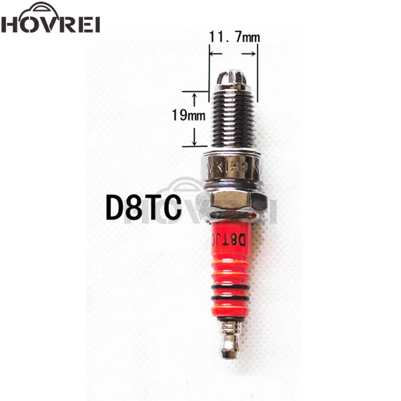 Свеча зажигания для мотоцикла 2 шт. D8TC питбайка квадроцикла мопеда багги скутера 3