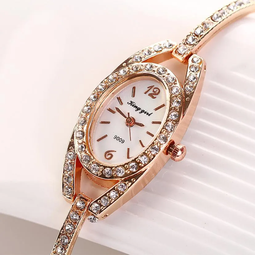 

2021 Selling fashion watches Crystal dial quartz analog Steel Fashion Women Lady Bracelet Stainless Steel Crystal Quartz Watch