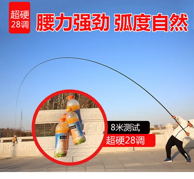 YAMAKAWA Shanchuan 8M 9M 10M 11M 12M 13M 14M 15M Super Long Telescopic Fishing Rod Fast Action Superhard Good Quality Has 2 Tips