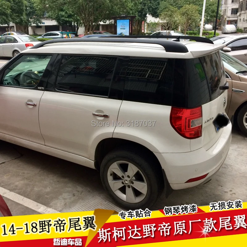 Спойлер для SKODA Yeti 2013 2017 неокрашенный цветной задний спойлер из АБС пластика на