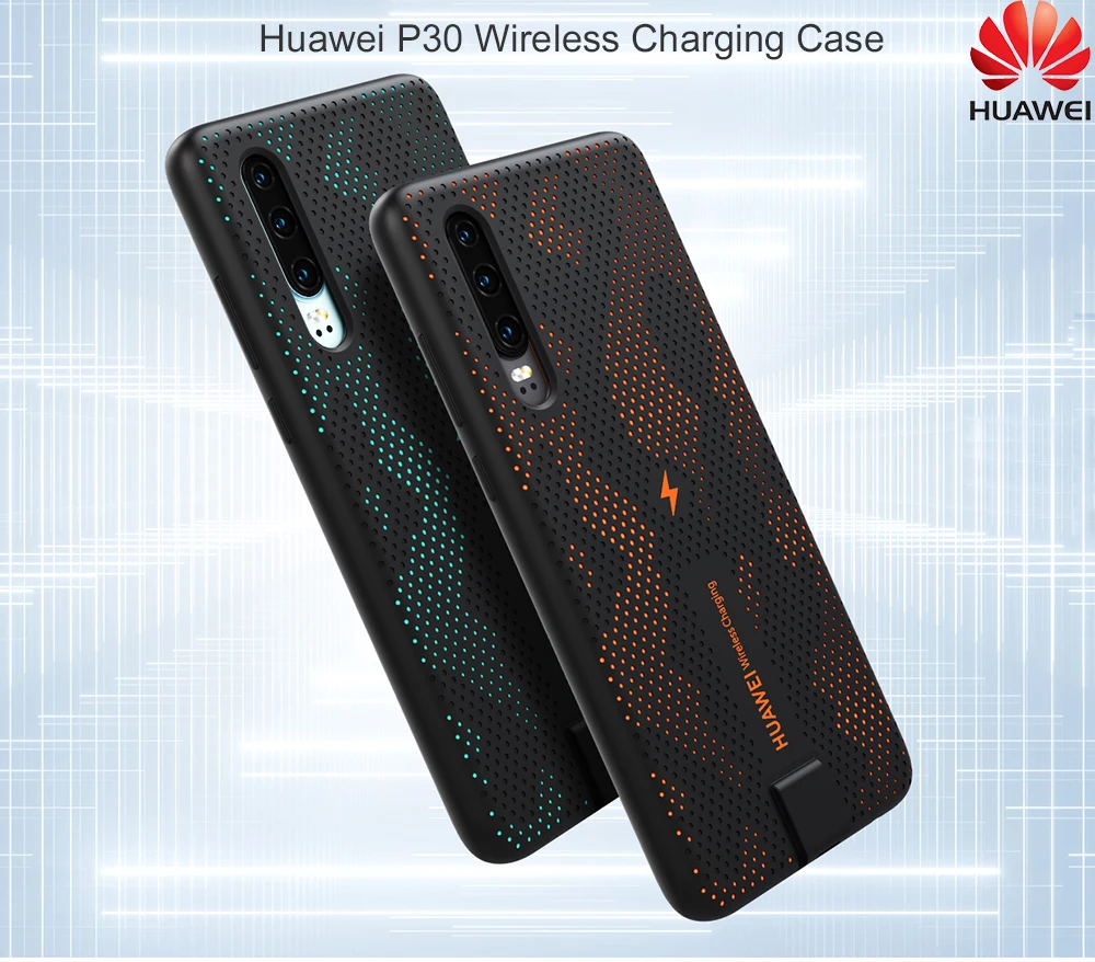 Huawei P30 беспроводной зарядный чехол 10 Вт беспроводной Быстрый зарядный чехол s huawei P30 встроенный магнитный автомобильный держатель полный задний Чехол Для Телефона