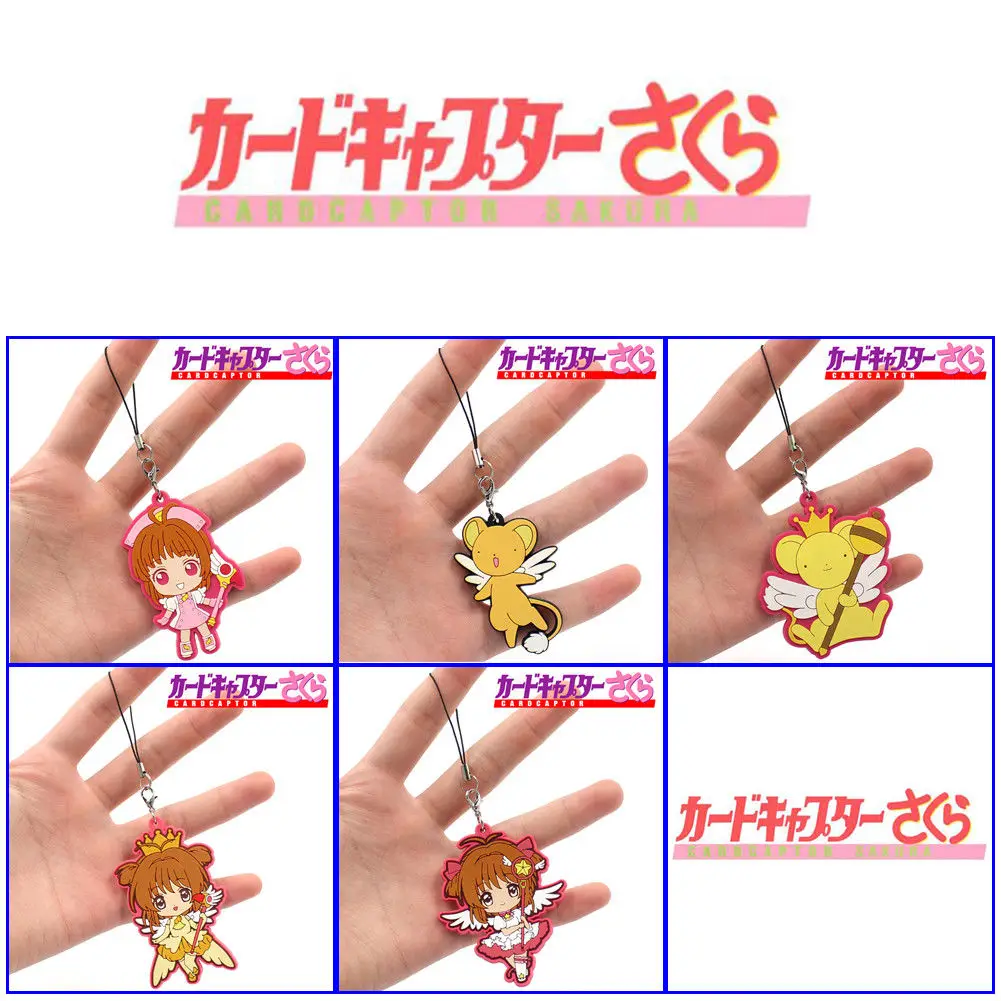 OHCOMICS Cardcaptor Sakura Горячая Аниме цепочка брелок для ключей из ПВХ Костюм подвески
