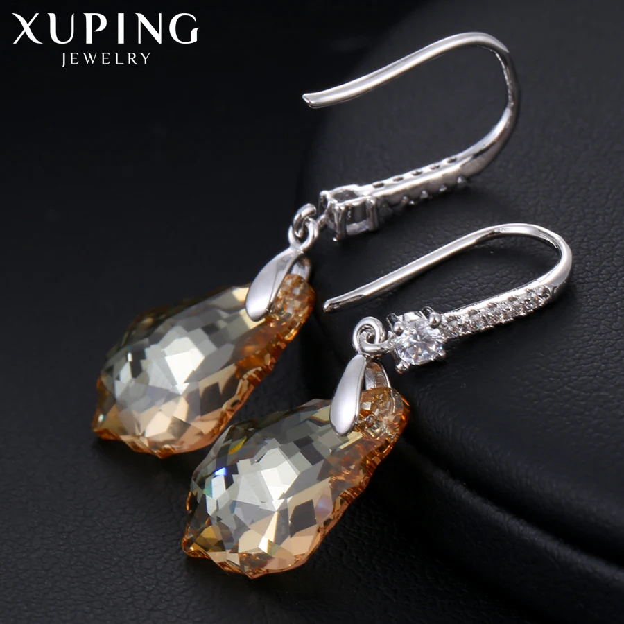 11,11 предложения Xuping, модные серьги, высокое качество, кристаллы от Swarovski, цветное покрытие, очаровательный дизайн для женщин, подарок M23-92538