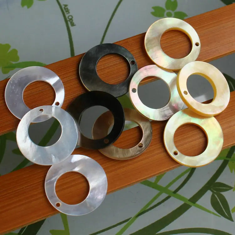30pcs /lot 18mm Drilled Natural Round Circle Cut Mother Pearl Shell Beads of MOP for DIY Jewelry | Украшения и аксессуары