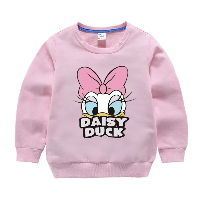 no fleece-10 Одежда для маленьких девочек; коллекция года; сезон осень-зима; флисовая толстовка с рисунком утки; топы для мальчиков; детская хлопковая рубашка - Цвет: no fleece-10