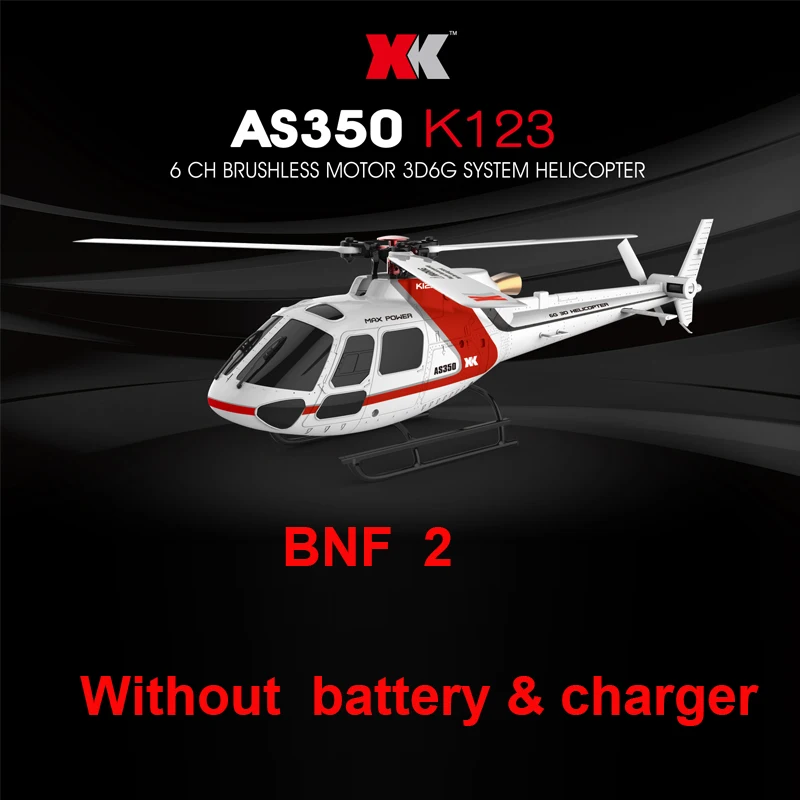 Радиоуправляемый вертолет XK K123 AS350 только версия BNF 2 (без