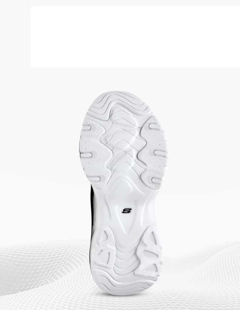 Skechers/Мужская обувь; повседневные дышащие кроссовки D'lites с сеткой; удобная прогулочная обувь; Цвет Черный; высокое качество; 999881-BLK