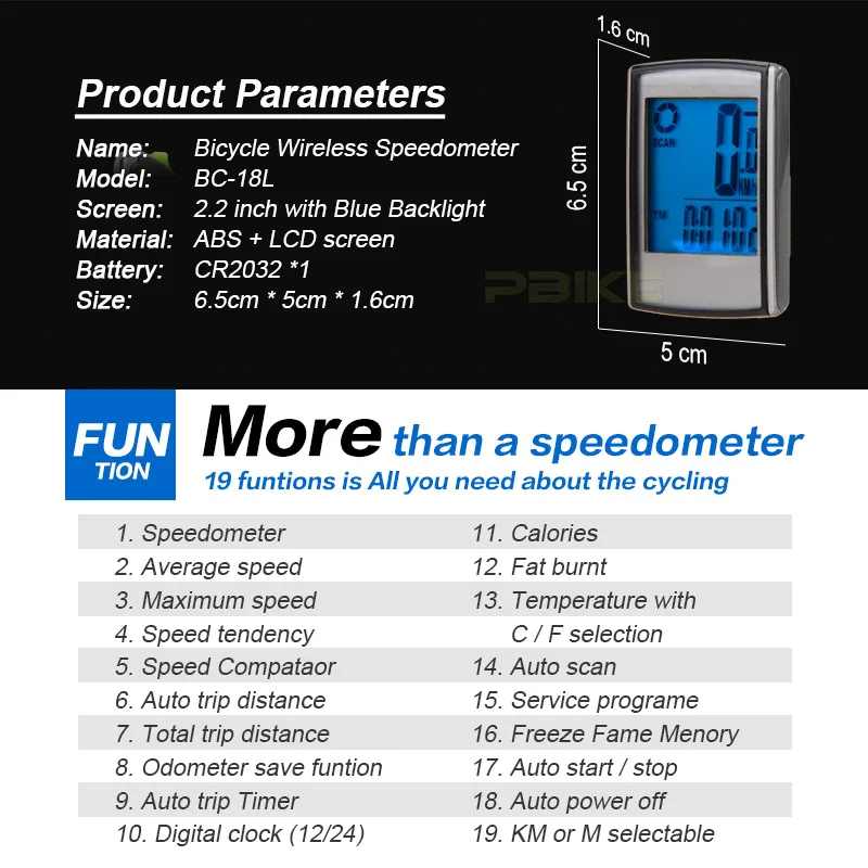 2016 New Free Shipping Professional Bike Bicycle Cycling Wireless Lcd Backlight Computer Odometer Speedometer Velometer | Спорт и