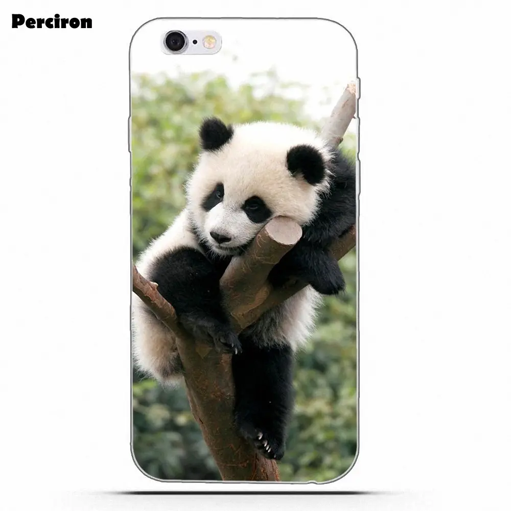 Чехол Perciron Panda Bff из мягкого ТПУ с капом чехол для iPhone 4 4S 5 5C SE 6 6 S 7 8 Plus X Galaxy S5 S6 S7 S8 большое ядро II Prime Alpha - Цвет: as picture