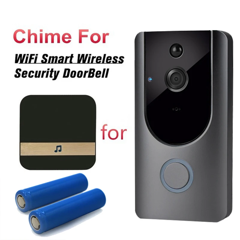 Беспроводной домофон с камерой HD 720P wifi дверной звонок датчиком движения ночного