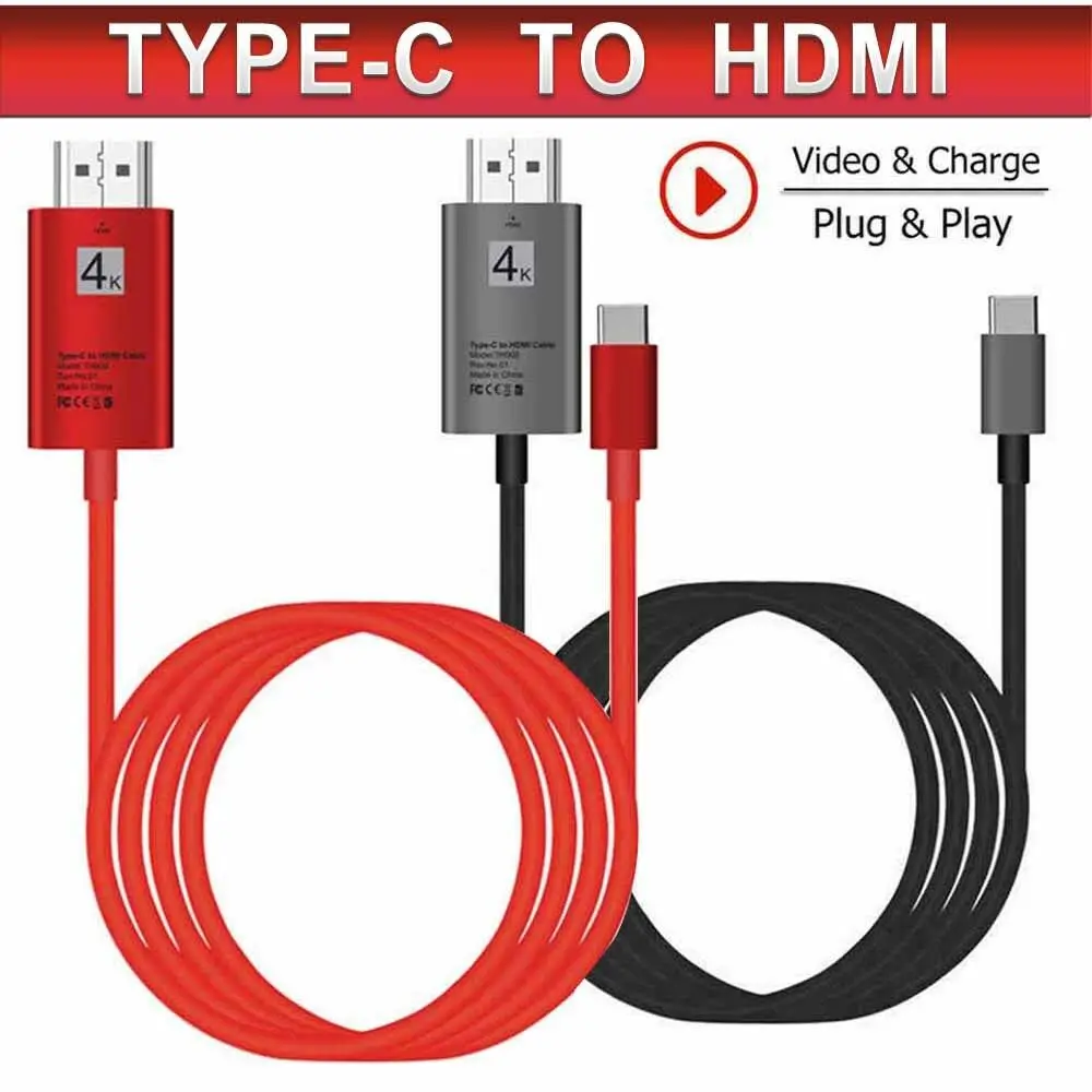 USB 3.1 Type C to HDMI CABLE 4K 2K Adapter Cable For Samsung Galaxy S8 S9 Plus Note 8 Chromebook |