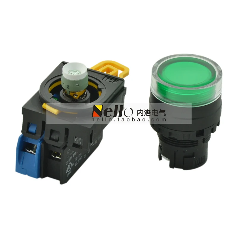 [SA]IDEC Кнопка с подсветкой 22 мм самоблокирующаяся лампа * Полная защита 220 В