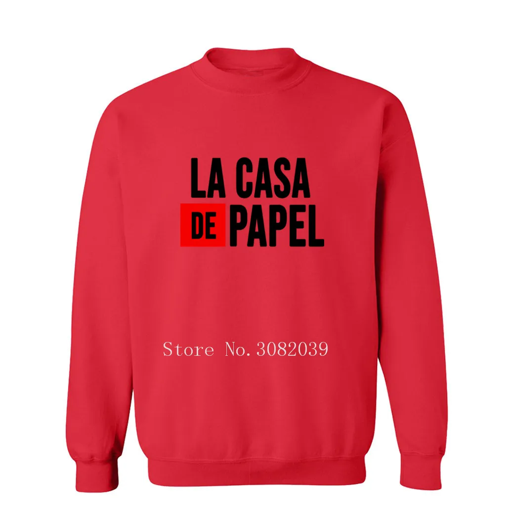 La Casa De Papel логотип для мужчин спортивная одежда мода деньги Heist дом бумаги s
