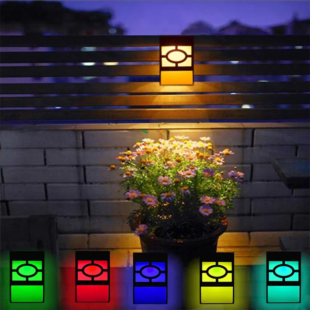 Солнечный забор 2 режима солнечные светодиодные наружные Настенные светильники