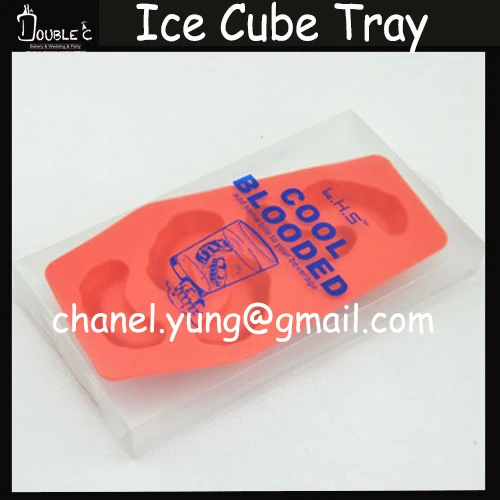 3D крови Зубы Форма Ice Cube Силиконовые формы ice мешалка поп Конфеты Желе Лед Формы