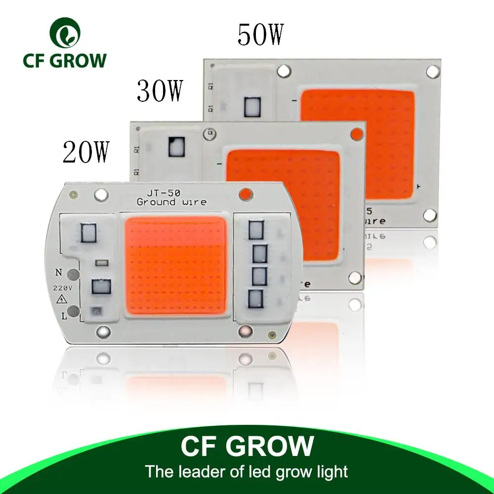 DIY светодиодной матрицы COB светодиодный Grow светильник чип 220V реальный полный