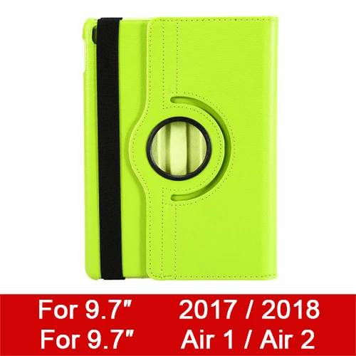 Кожа Smart Cover чехол для Apple iPad Air 2 колесика с камерой низкого давления х 1 5 6 iPad mini 1 2 3 iPad 9,7 5th 6th поколения 360 градусов вращающийся - Цвет: Universal 9.7inch