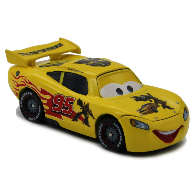 Машинки Disney Pixar Тачки 2 No.95 Молния Маккуин Камаро металлический Литая машинка