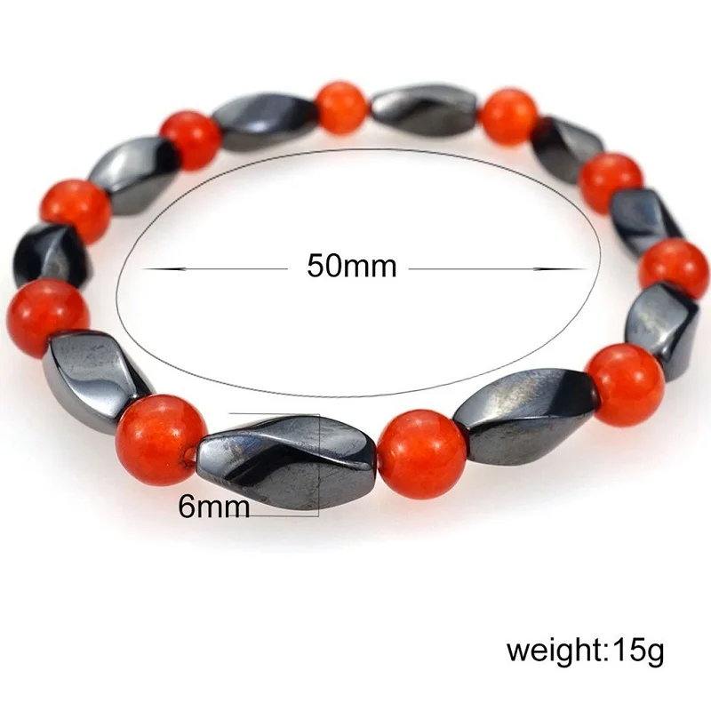 Fashion Magnet Bead Bracelet Lose Weight Magnetic Health Women Bracelets &amp Bangle Men Father's Day Gifts Jewelry | Украшения и