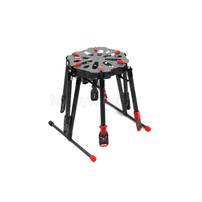 960 мм 6 осевой Дрон Hexacopter X6 складная рама с электрическим шасси CNC легкий для