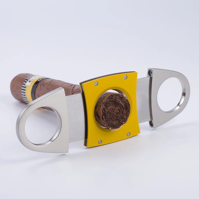 COHIBA нержавеющая сталь резак для сигар гильотина металлическая ветрозащитная 3