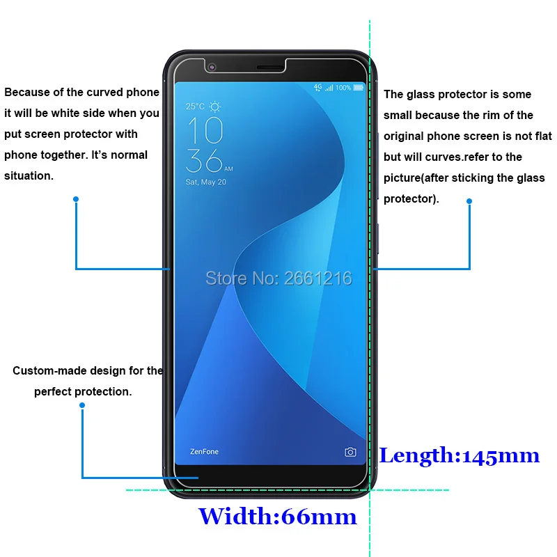 Для ASUS ZenFone Max Plus M1 ZB570TL закаленное стекло 9H 2.5D Премиум Защитная пленка для экрана +