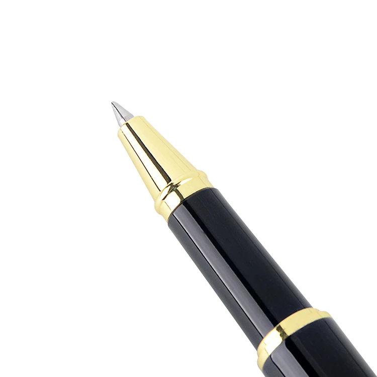 Бренд Jinhao, черная, золотая, металлическая шариковая офисная деловая ручка, средний наконечник, шариковые ручки для письма, школьные канцелярские принадлежности, подарки