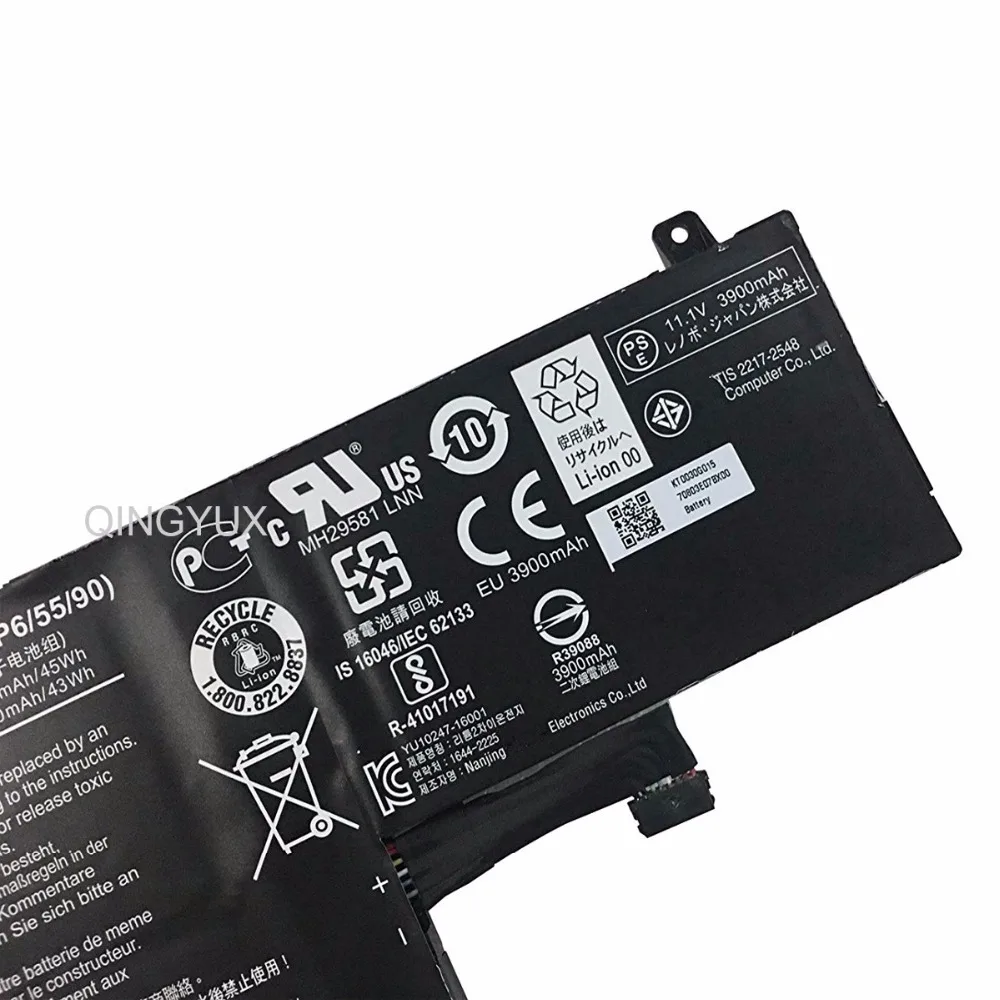 QINGYUX New 11.1V 45Wh 4050mAh AP16J8K Laptop Battery for Acer C731 3ICP6/55/90 Series Notebook Pack | Компьютеры и офис