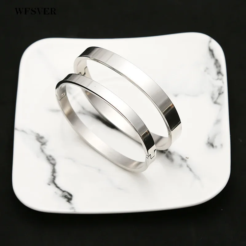 WFSVER золото/серебро/розовое золото нержавеющая сталь браслет на запястье Пара