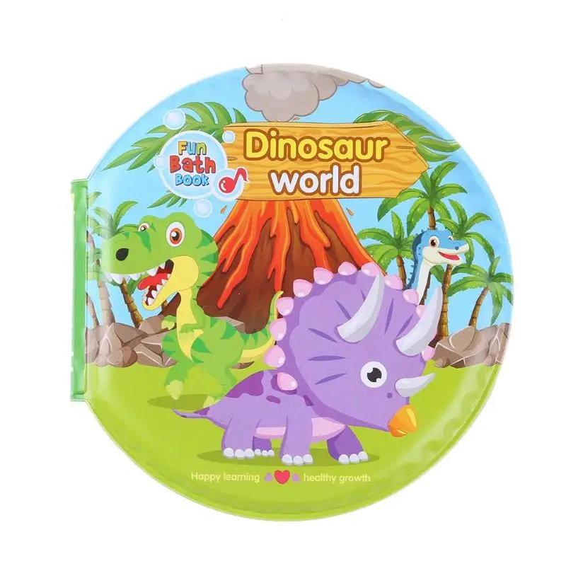 dinosaur world Детская EVA книга для ванны, красочная мультяшная водостойкая игрушка для ванны, встроенная BB Брезентовая игрушка, Игрушки для раннего образования, подарки - Цвет: dinosaur world