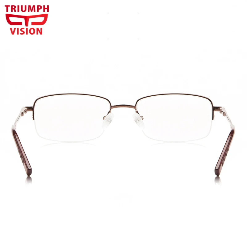 TRIUMPH VISION легкие тонкие полуоправы из нержавеющей стали очки с защитой от синего
