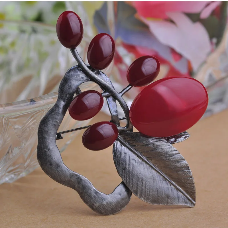 Женская Винтажная брошь Blucome большая брошка серебристого цвета из сплава под