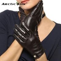 special offer women gloves wrist solid sheepskin genuine leather glove fashion short design driving free shipping el033pn
